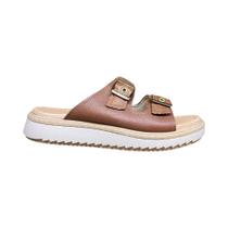 Chinelo Feminino Pegada 233662 em Couro com Tiras Original