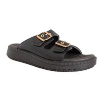Chinelo Feminino Pegada Com Tiras Em Couro 233662 Chinelo Feminino Pegada Com Tiras Em Couro 233662