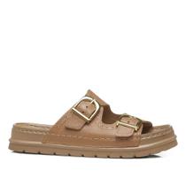 Chinelo Feminino Pegada Em Couro Slide 234706