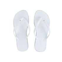 Chinelo Feminino Petite Jolie Dedo Branco Prata - PJ6970