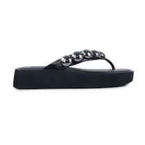 Chinelo Feminino Petite Jolie Flatform Hit Preto - PJ7139