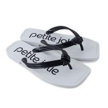 Chinelo Feminino Petite Jolie J-Lastic Preto e Branco PJ6475 Chinelo Feminino Petite Jolie J-Lastic Preto e Branco PJ6475