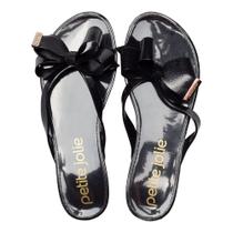 Chinelo Feminino Petite Jolie Lucky Preto