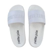 Chinelo Feminino Petite Jolie Puff Slide Branco - PJ7132