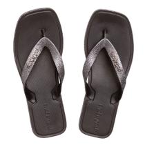 Chinelo Feminino Petite Jolie Square Preto - PJ6611