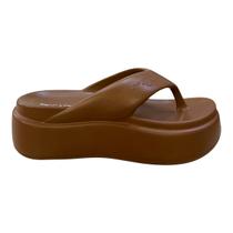 Chinelo Feminino Piccadilly Marshmallow Casual Ultraconforto Superleve 246003 Marrom