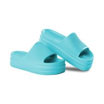 Chinelo Feminino Plataforma Anabela Salto Muito Leve 100% em EVA