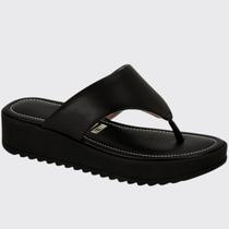 Chinelo Feminino Plataforma de Dedo Vizzano 6492.319.18462 Preto N 36