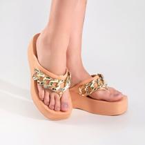 Chinelo Feminino Plataforma Salto Muito Leve em EVA