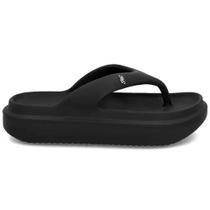 Chinelo Feminino Poofy Plataforma Preto Usaflex AM14001
