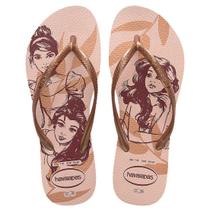 Chinelo Feminino Princesas Minnie Dedo Slim Disney Havaianas