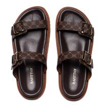 Chinelo Feminino Rafitthy Flatform Napa Burnished Marrom Chinelo Feminino Rafitthy Flatform Napa Burnished Marrom