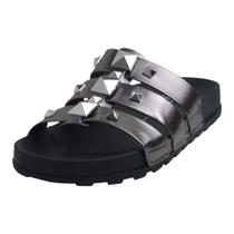 Chinelo Feminino Rasteiro Slide Pins Casual Moleca Chinelo Feminino Rasteiro Slide Pins Casual Moleca