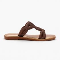 Chinelo Feminino Sandália Moda Confortável Leve Macio Brilho