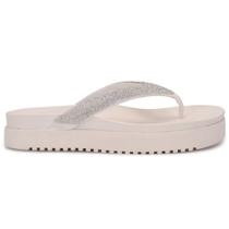 Chinelo Feminino Sandália Tamanco Flatform Papete Casual Com Brilho