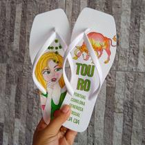 Chinelo Feminino Signo Do Zodíaco Touro Sua Cia