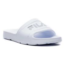 Chinelo Feminino Sleek Slide Branco Cinza Fila F02SD00011-6727 Chinelo Feminino Sleek Slide Branco Cinza Fila F02SD00011-6727