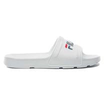 Chinelo Feminino Sleek Slide Branco Marinho Vermelho Fila F02SD00011-156 Chinelo Feminino Sleek Slide Branco Marinho Vermelho Fila F02SD00011-156