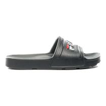 Chinelo Feminino Sleek Slide Preto Branco Vermelho Fila F02SD00011-397 Chinelo Feminino Sleek Slide Preto Branco Vermelho Fila F02SD00011-397