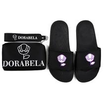 Chinelo Feminino Slide Bolsa Necessaire Bag Dorabela