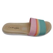 Chinelo Feminino Slide Colorido Rainbow