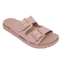 Chinelo Feminino Slide Confortável Fivela Regulagem Plataforma Terra e Àgua