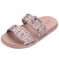 Chinelo Feminino Slide Facil Calce Brilho Melissa Lust 35743