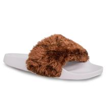 Chinelo Feminino Slide Fancy com pelos Ref.:22500 Chinelo Feminino Slide Fancy com pelos Ref.:22500