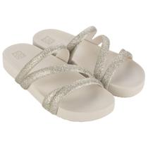 Chinelo Feminino Slide Glitter Zaxy 18956