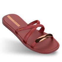 Chinelo Feminino Slide Ipanema Metal Chic Tiras Cruzadas 27380 Chinelo Feminino Slide Ipanema Metal Chic Tiras Cruzadas 27380