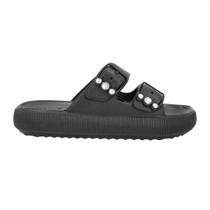 Chinelo Feminino Slide Poofy Fivela Usaflex Preto