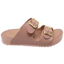 Chinelo Feminino Slide Terra E Água Sandália Feminina Flat Fivela Confortavel