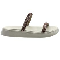 Chinelo Feminino Slide Tira Maxi Glitter Moleca 5507.100
