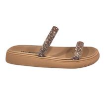 Chinelo Feminino Slide Tira Strass Moleca 5469.118