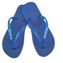 chinelo feminino slim azul