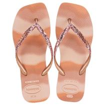 Chinelo feminino slim square glitter party havaianas 4149417