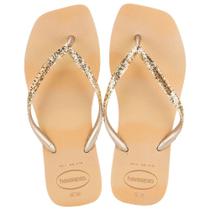 Chinelo feminino slim square glitter party havaianas 4149417