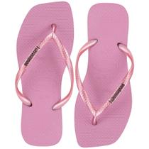 Chinelo feminino slim square logo metallic havaianas - 4148257