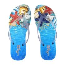 Chinelo Feminino Slim Transparente Fundo do Mar Magicc Bolsas