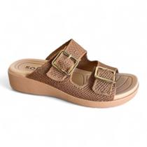Chinelo Feminino Softli Knit Sandal Confortável