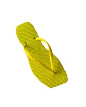 Chinelo Feminino Square Na Cor Amarela