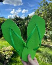 Chinelo Feminino Square Na Cor Verde Primavera