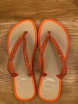 Chinelo Feminino Strass Conforto Bico Redondo Leve Estilo Art Griffe