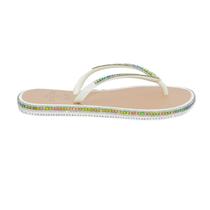Chinelo Feminino Strass Delicado Conforto Bico Redondo Art Griffe