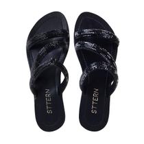 Chinelo Feminino Sttern Strass Preto - 2414