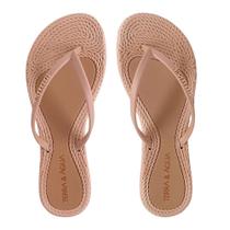 Chinelo Feminino Style Dedo Light Tira Fina Terra e Agua Rasteirinha Confortável
