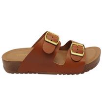 Chinelo Feminino Terra E Água Confortável Fivela Plataforma