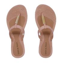 Chinelo Feminino Terra e Agua de Dedo Leve Confortavel Estilo Rasteiro