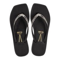 Chinelo Feminino Tira De Dedo Quadrado Strass Verão Vizzano Chinelo Feminino Tira De Dedo Quadrado Strass Verão Vizzano