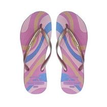 Chinelo Feminino Tira Fina Com Glitter - Tropical Brasil